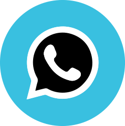 logo whatsapp celeste negro